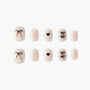 Minimalist Bow and Heart Nail Set - Emily’s Nail