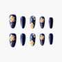 Elegant Blue Floral - Emily’s Nail