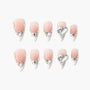 Heart Diamond French - Emily’s Nail