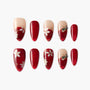 Elegant Red Floral - Emily’s Nail