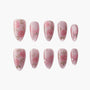 Pink Sparkling Floral - Emily's Nail