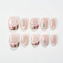 Blush Ribbon Charm Emily’s Nail