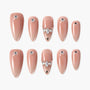 Champagne Crystal Glow Emily’s Nail