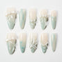 Mint Ribbon (Stiletto) Emily’s Nail