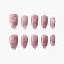 Pink Sparkling Floral Emily's Nail