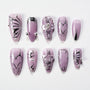 Silver Lush Elegance (Almond) Emily’s Nail