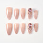 Sparkling Bloom (Almond) Emily’s Nail