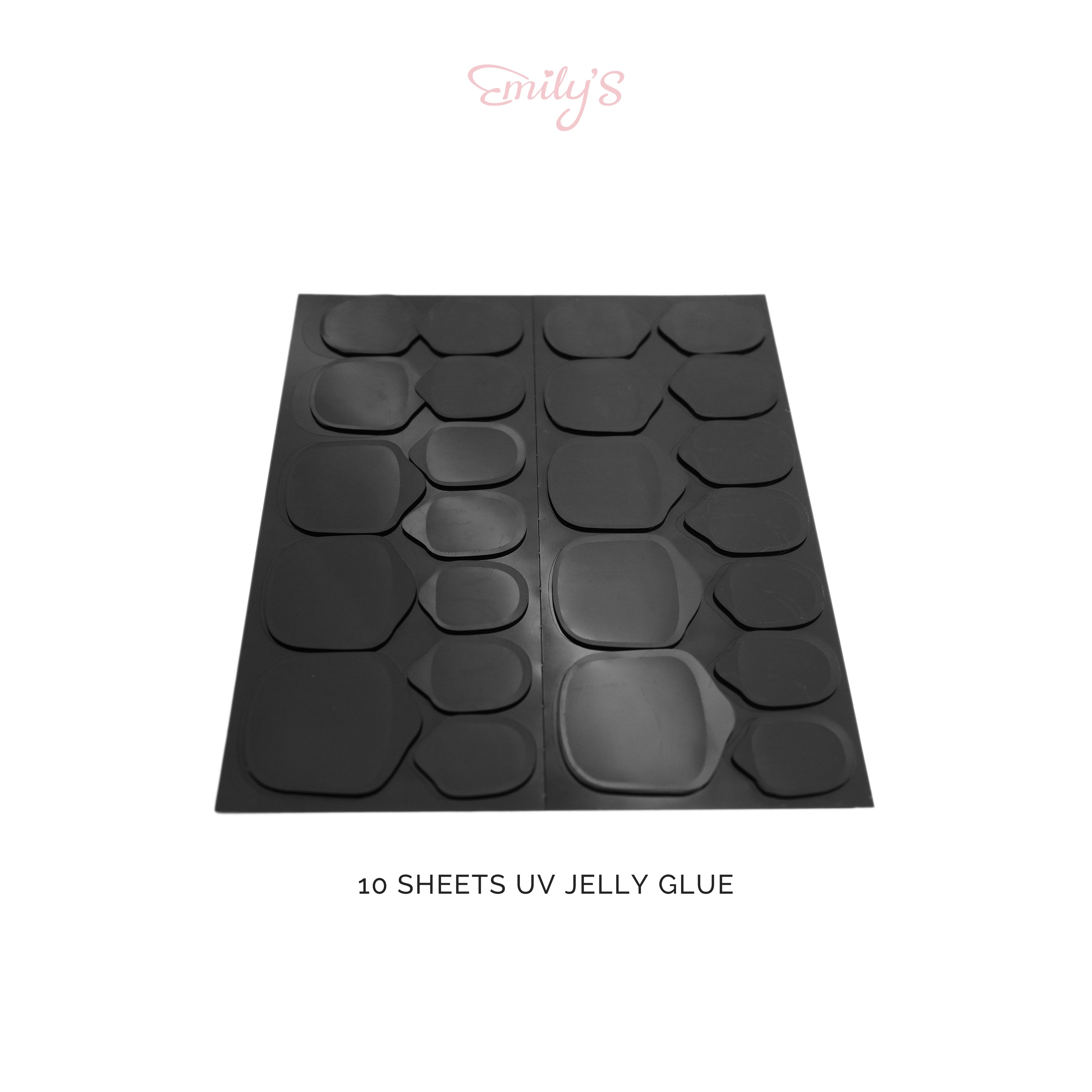 Emily's 10 Sheets UV Jelly Glue Tabs for Press-On Nails - Emily's Nail