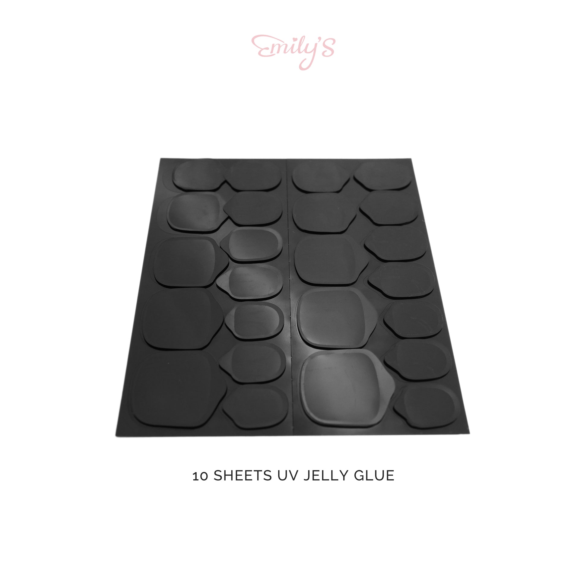 Emily's 10 Sheets UV Jelly Glue Tabs for Press-On Nails - Emily's Nail
