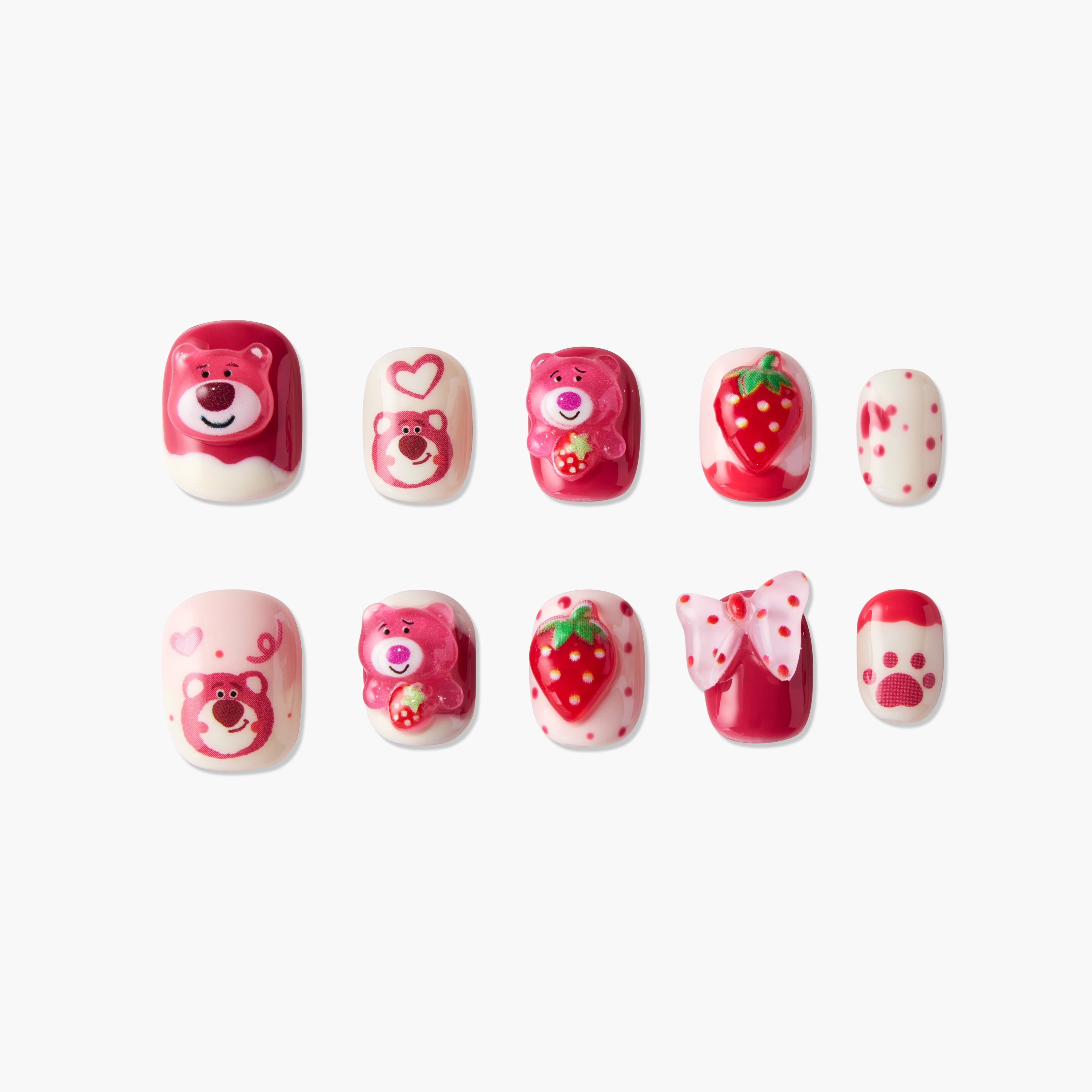 Strawberry Bear Sweetheart - Emily’s Nail