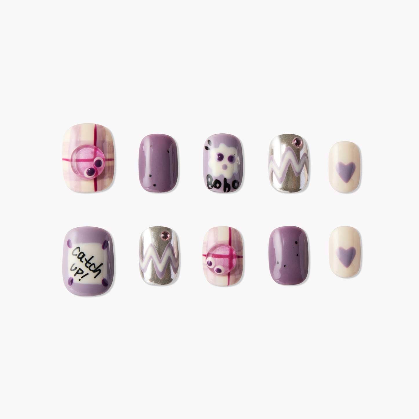 Boho Purple Vibe Chic - Emily’s Nail