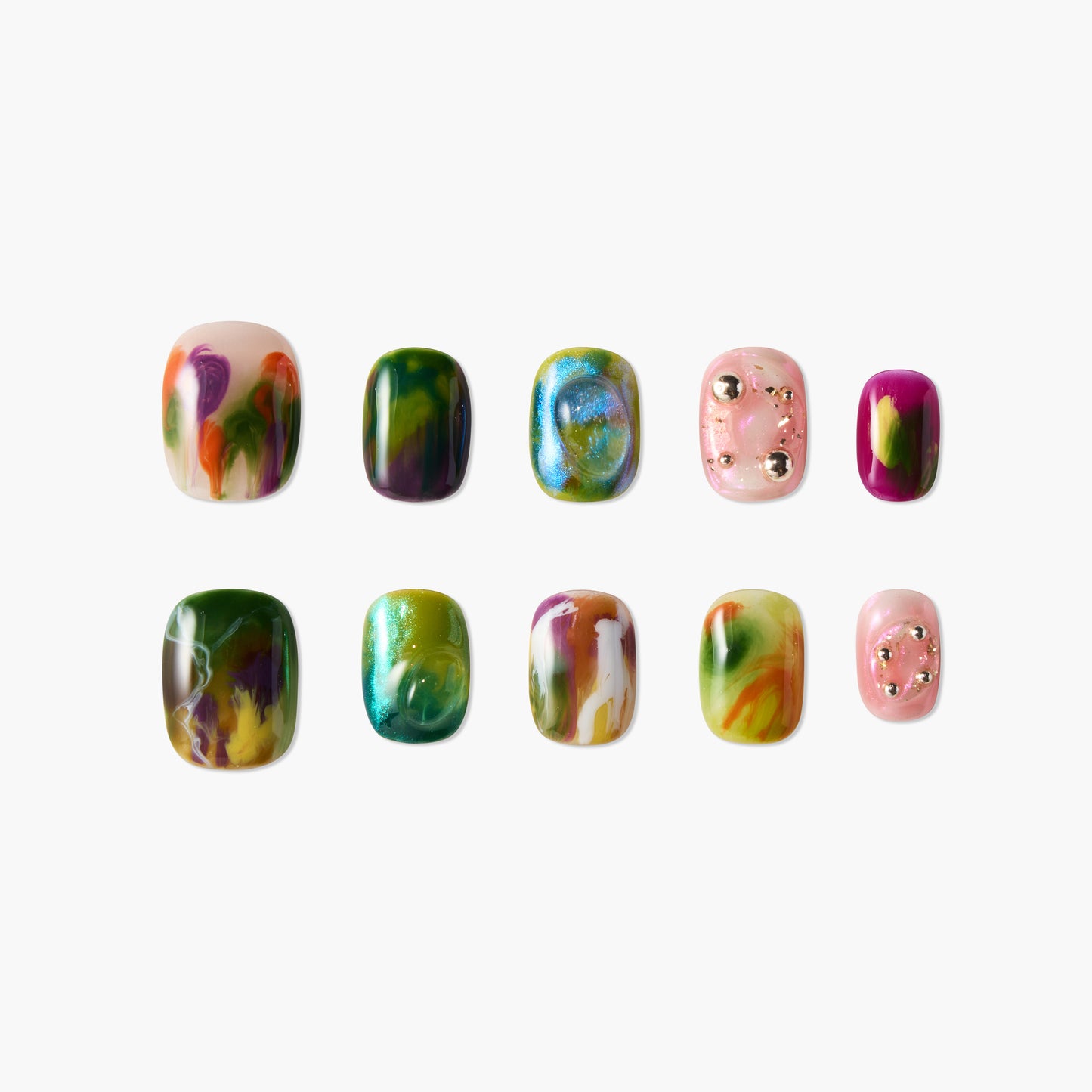 Abstract Color Splash - Emily’s Nail