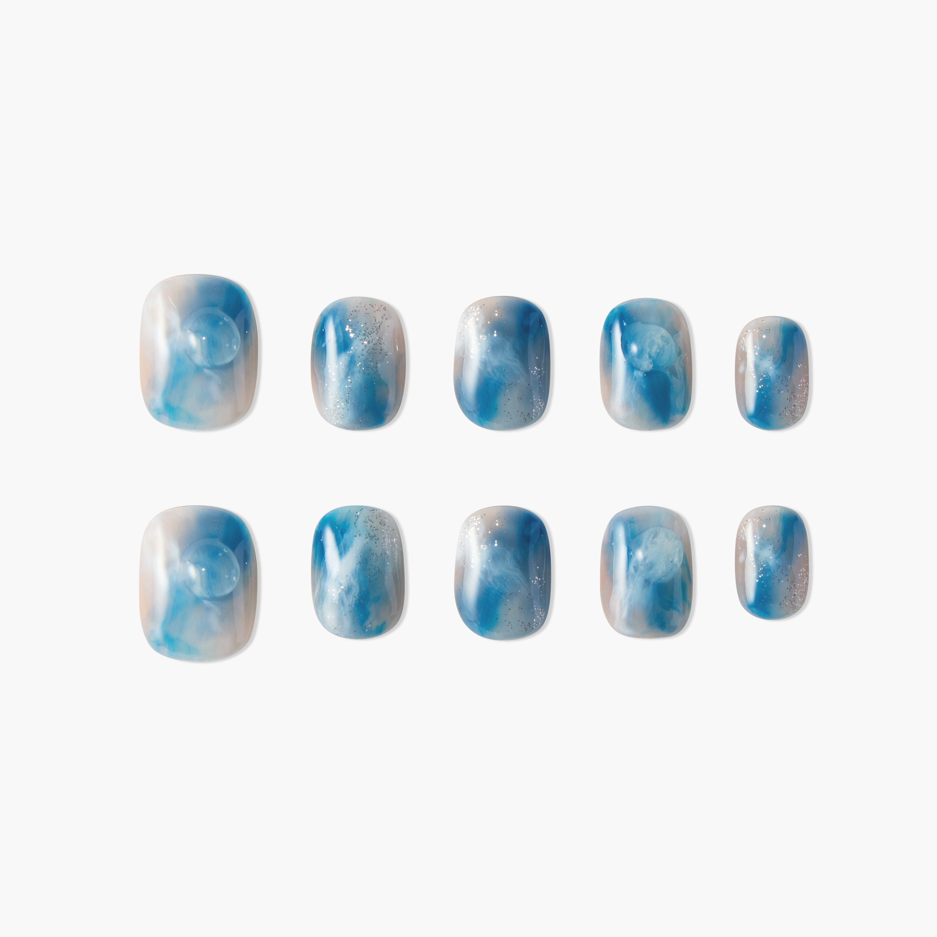 Ocean Breeze Marble - Emily’s Nail