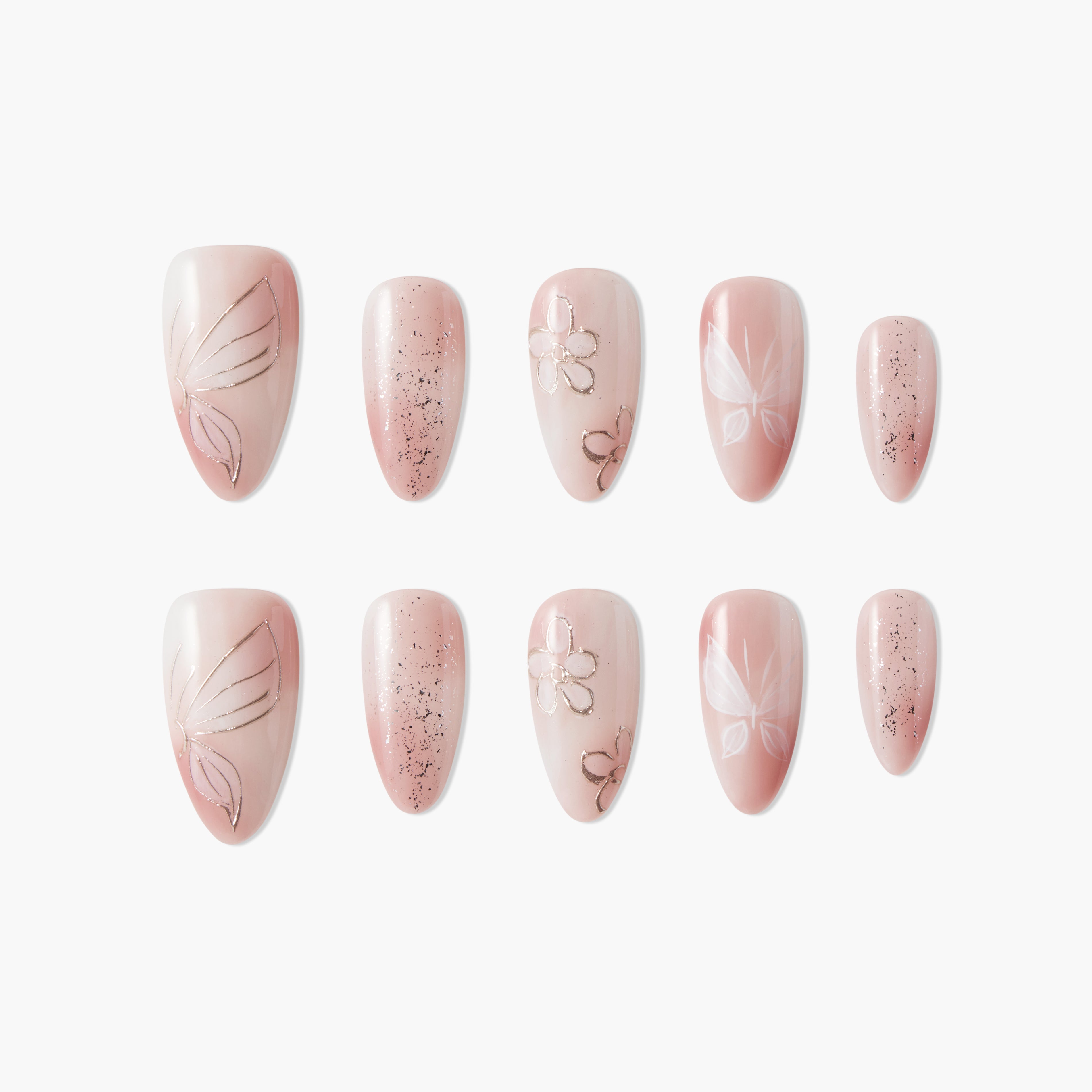 Fluttering Elegance - Emily’s Nail