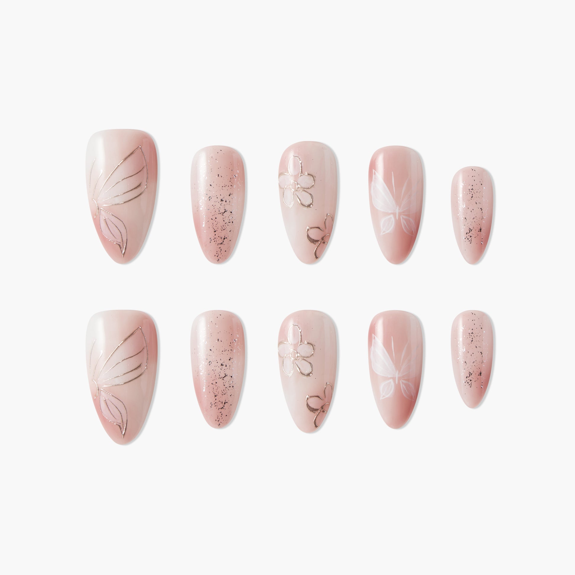 Fluttering Elegance - Emily’s Nail