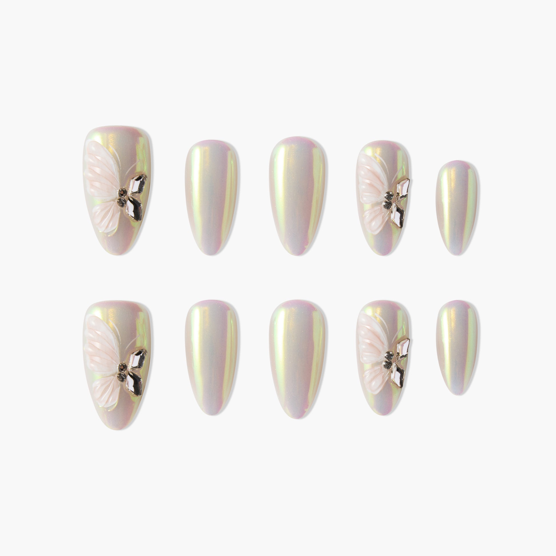 Iridescent Butterfly Elegance - Emily’s Nail