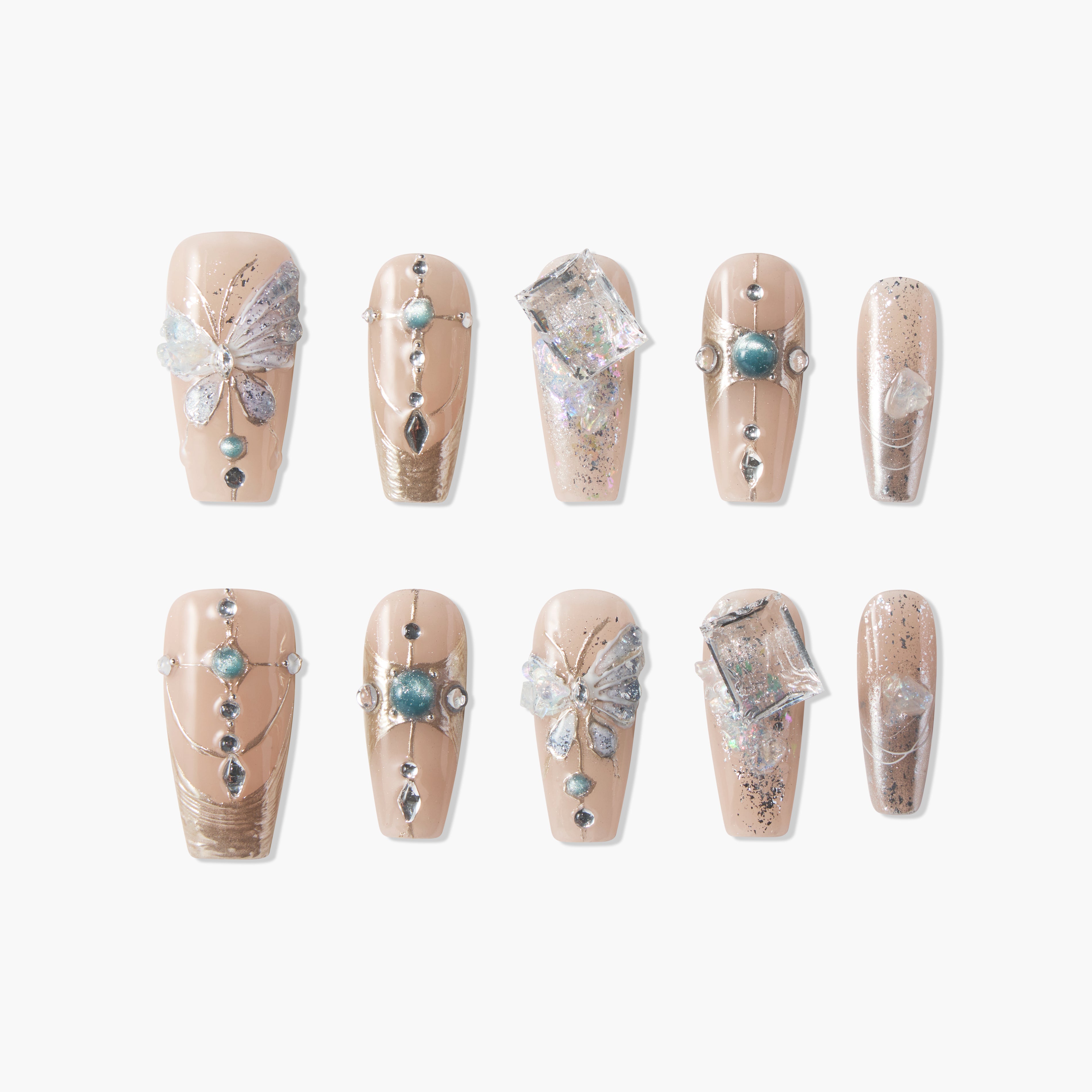 Luxurious Butterfly Radiance - Emily’s Nail