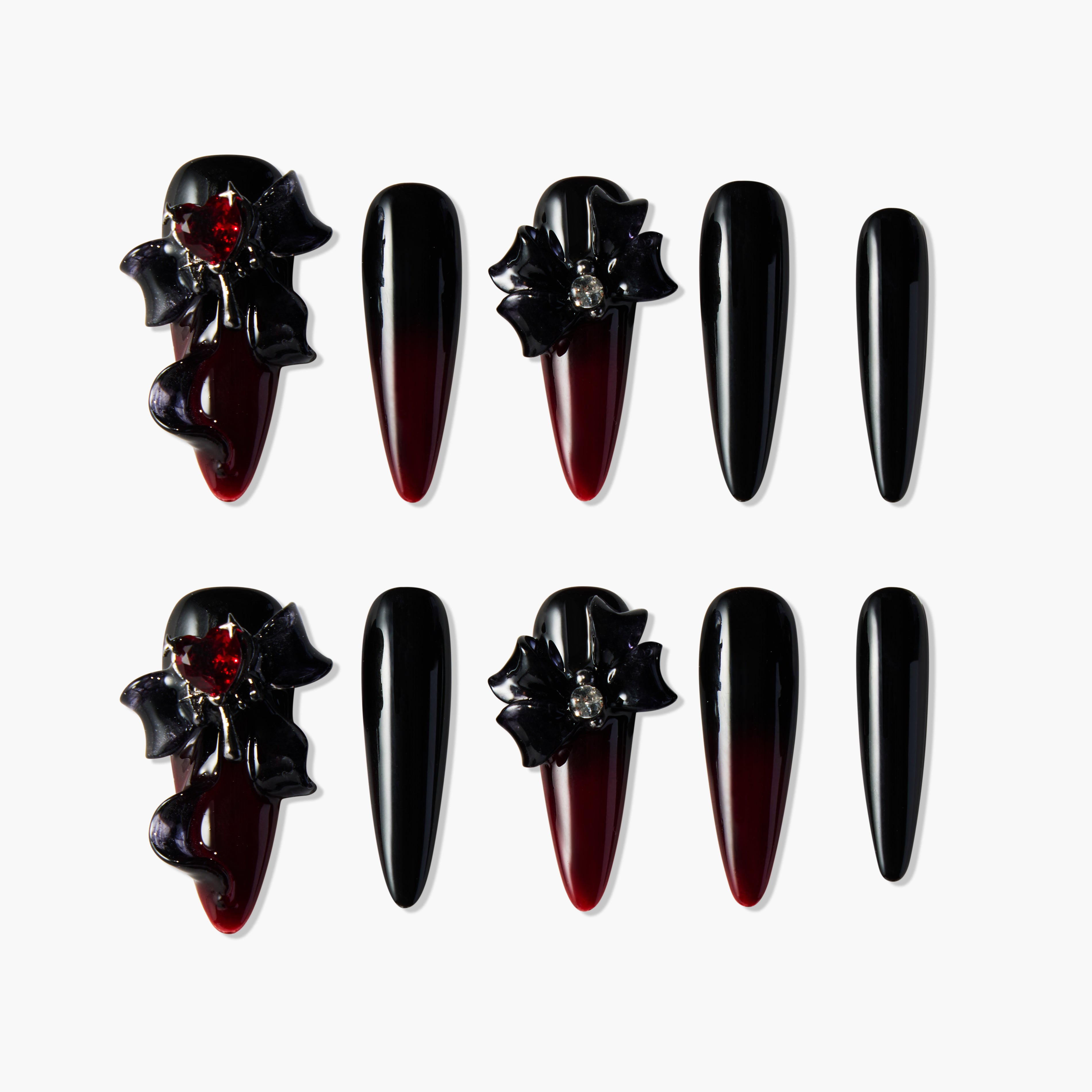 Dark Rose Velvet (long) - Emily’s Nail