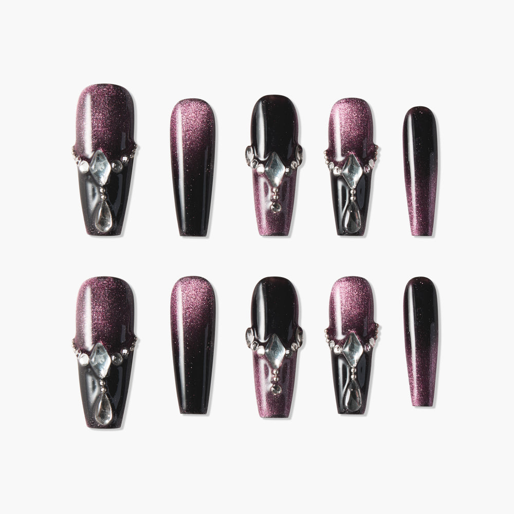 Crimson Diamond Veil - Emily’s Nail