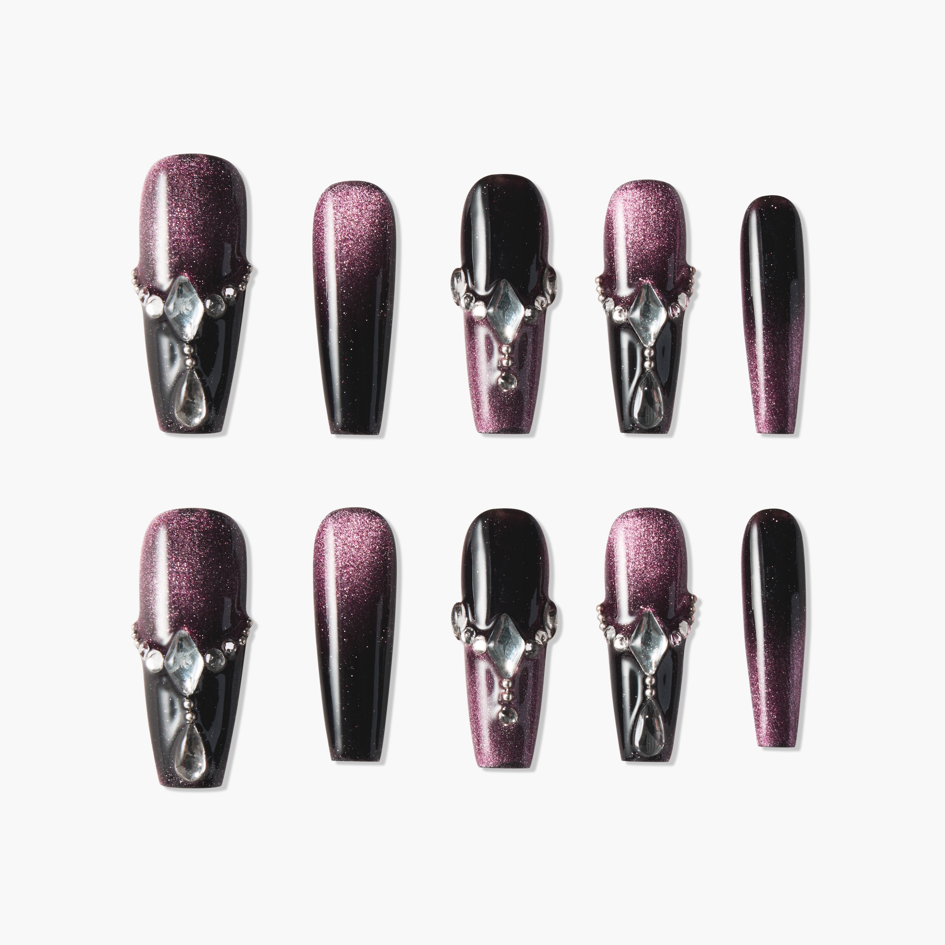 Crimson Diamond Veil - Emily’s Nail