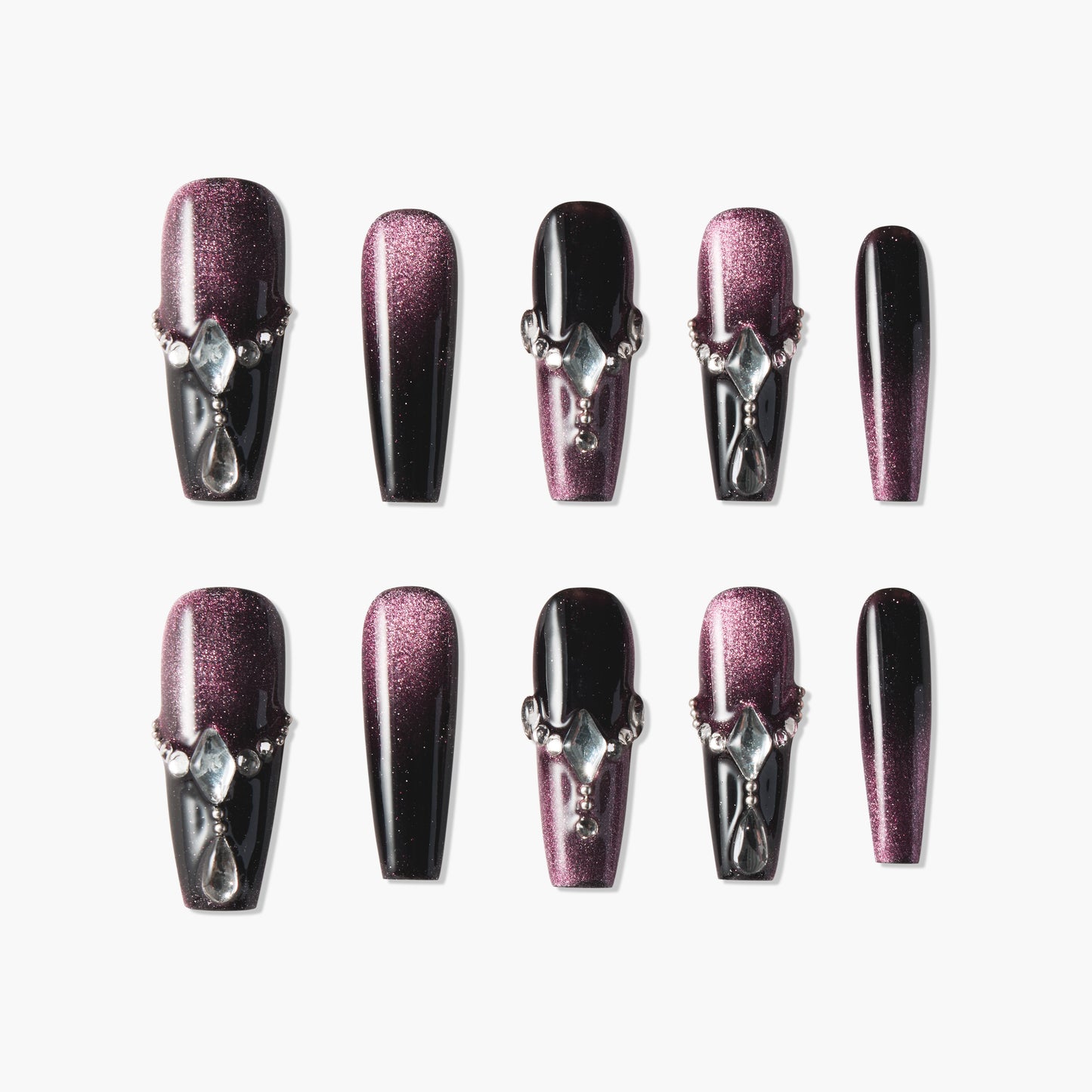 Crimson Diamond Veil - Emily’s Nail
