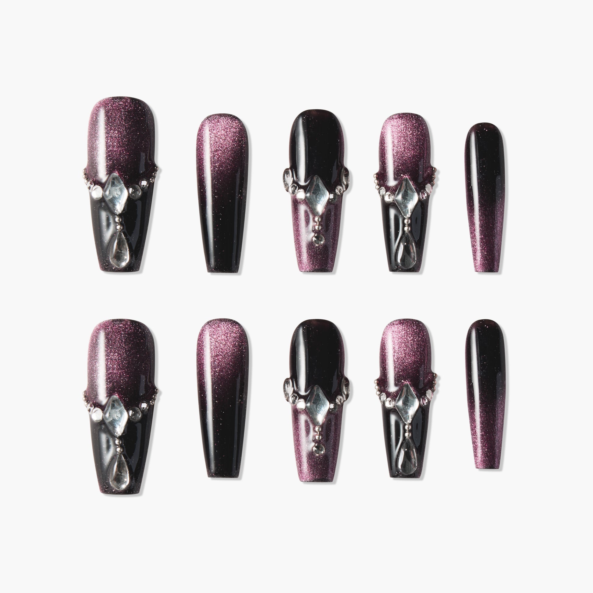 Crimson Diamond Veil - Emily’s Nail