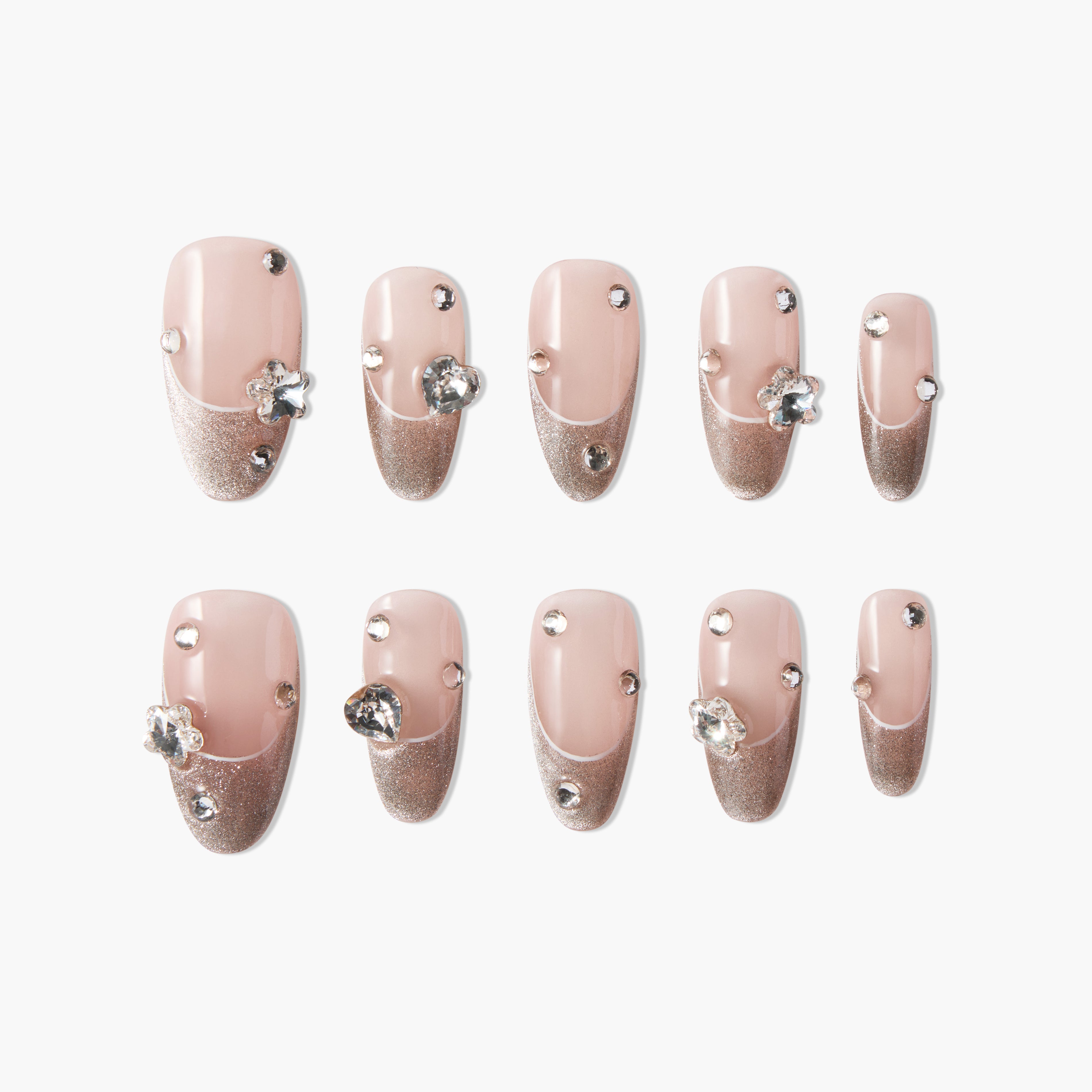 Rose Gold Sparkle Chic - Emily’s Nail