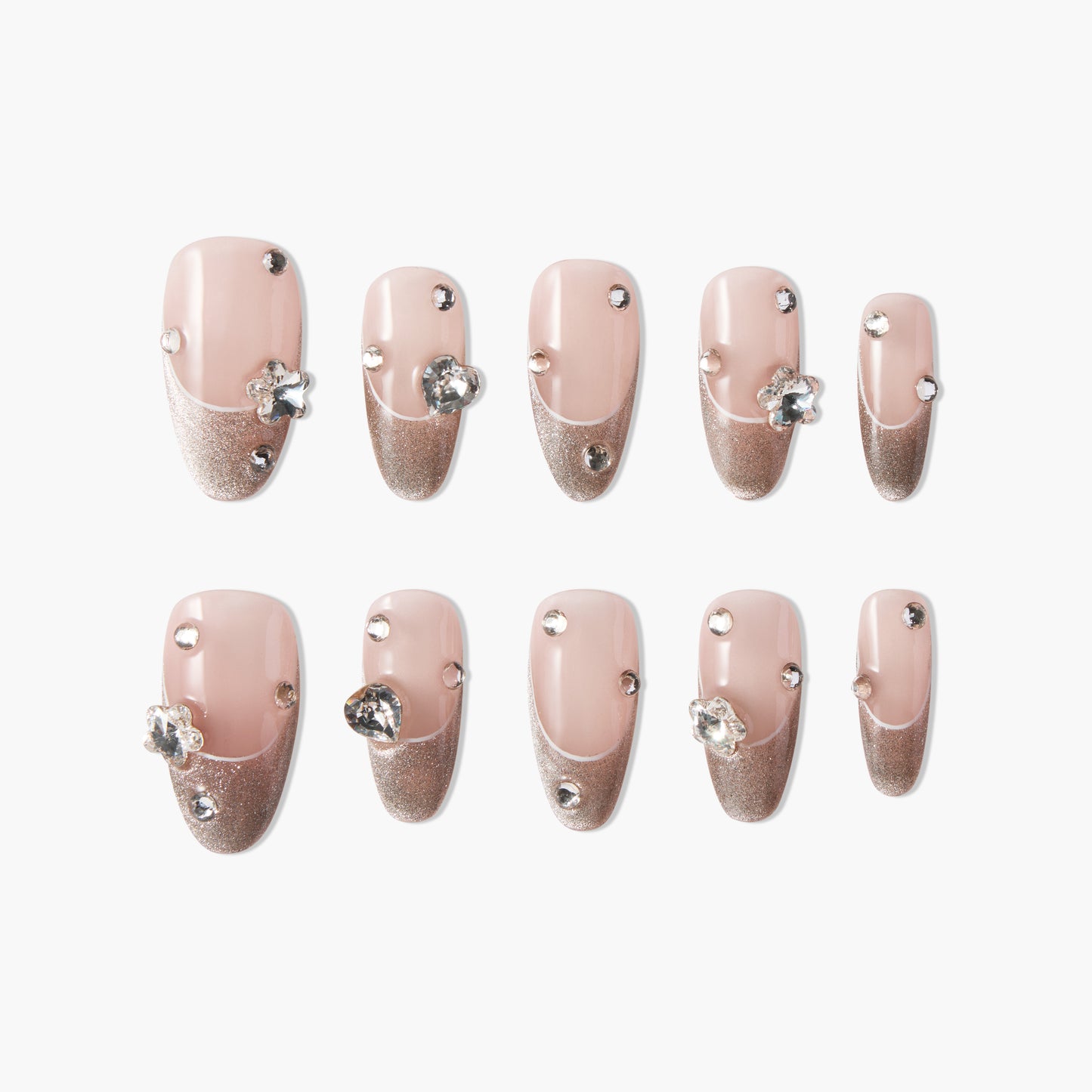 Rose Gold Sparkle Chic - Emily’s Nail