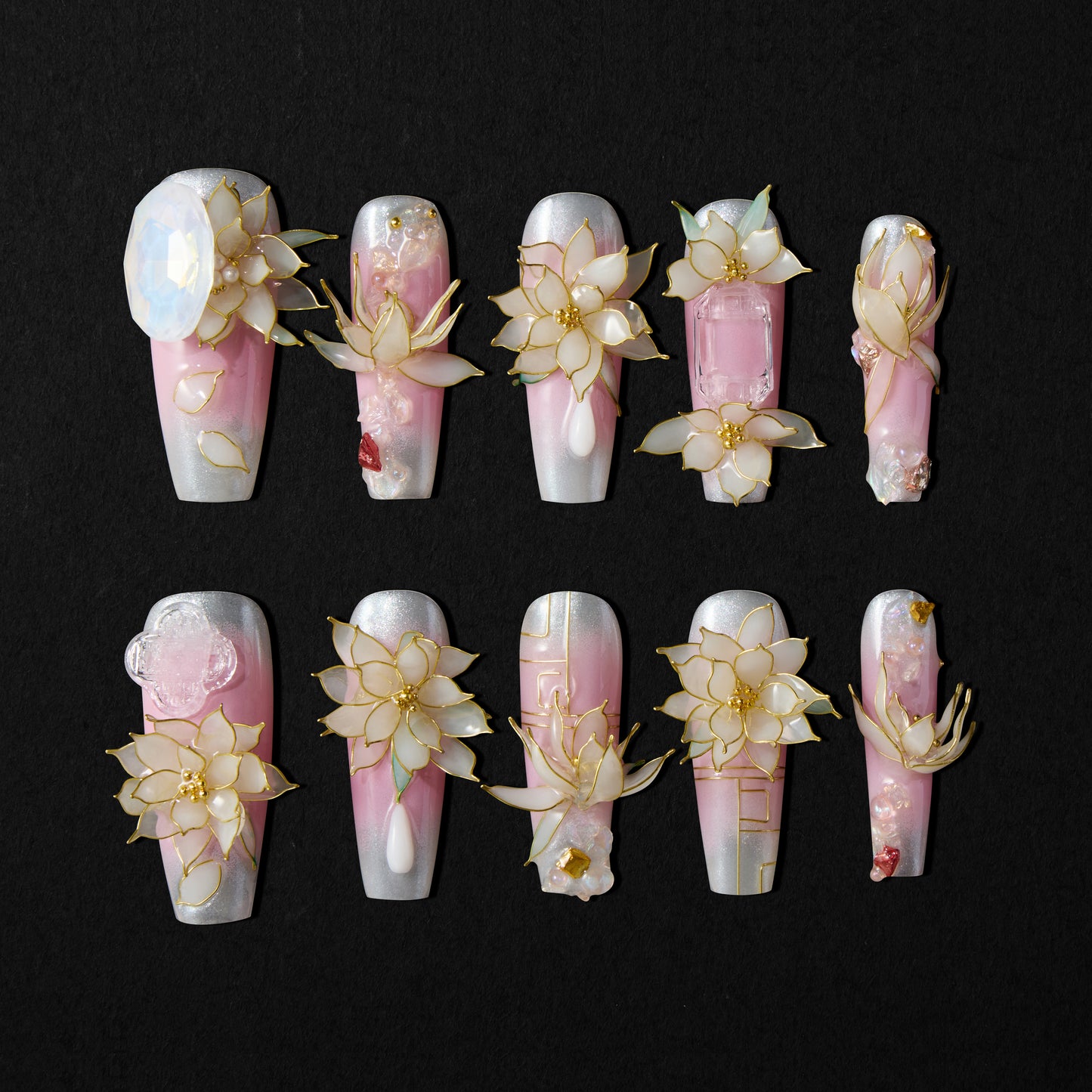 Blooming Elegance - Emily’s Nail