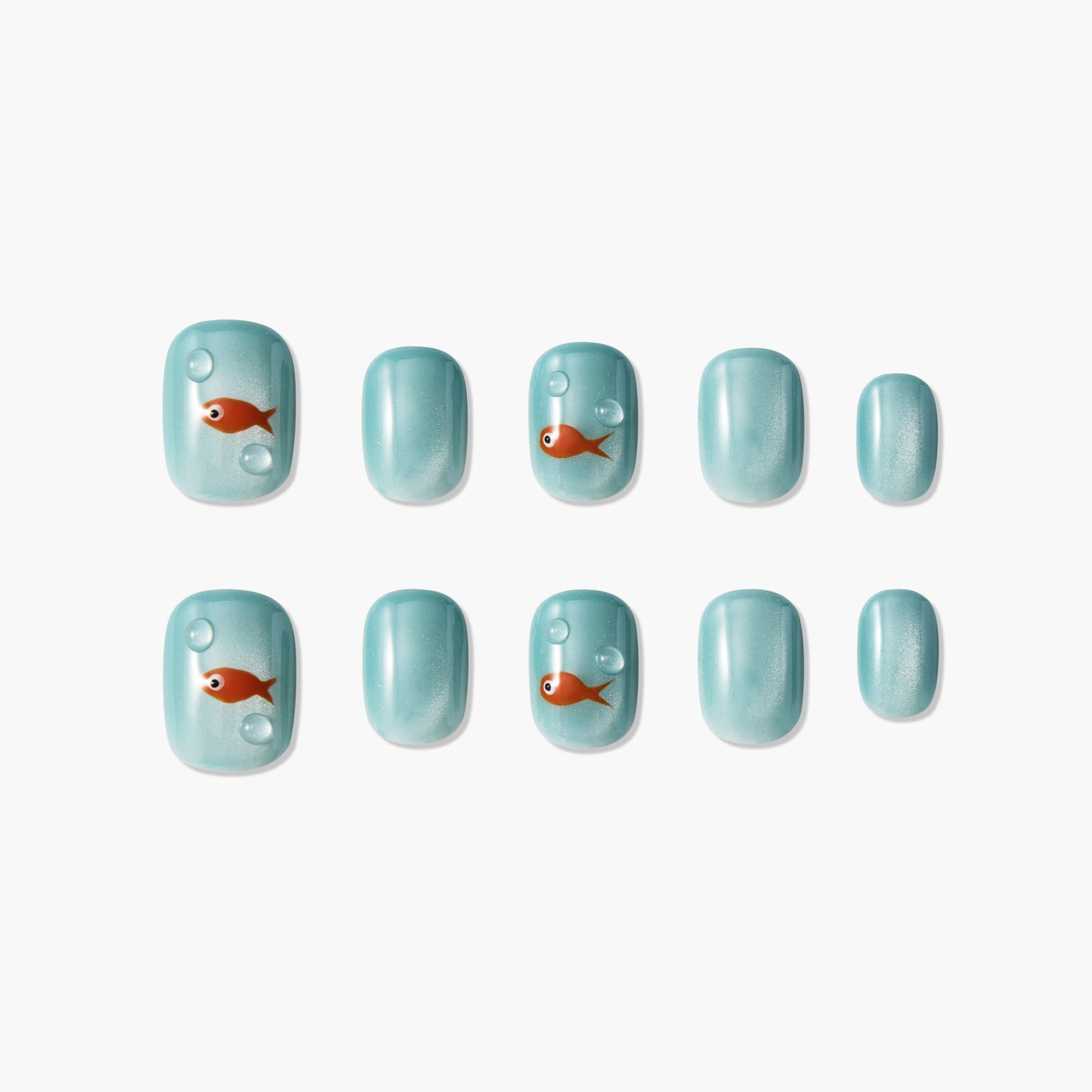 Aqua Goldfish - Emily’s Nail