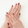Elegant Burgundy & Gold - Emily’s Nail