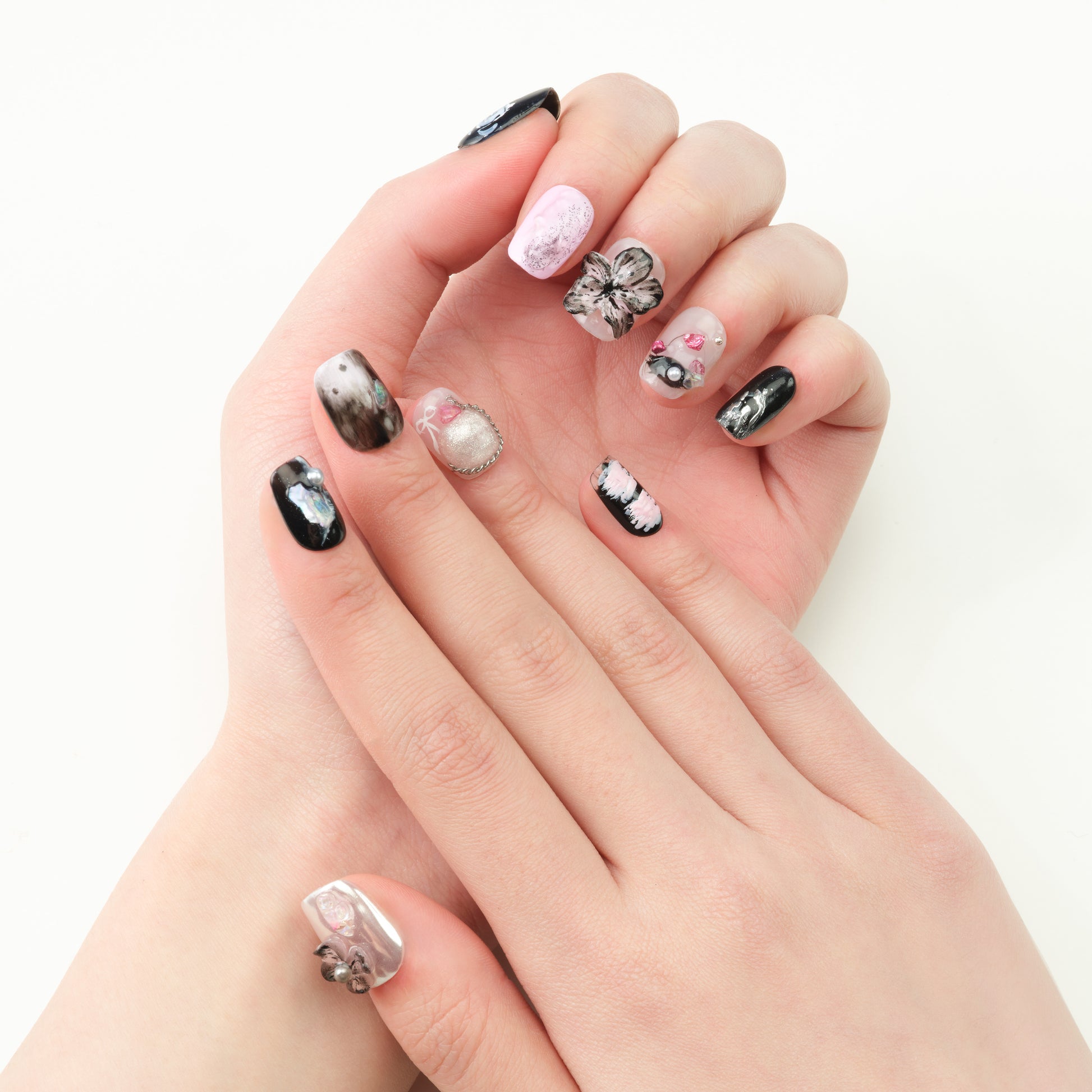 Floral Satin Glow - Emily’s Nail