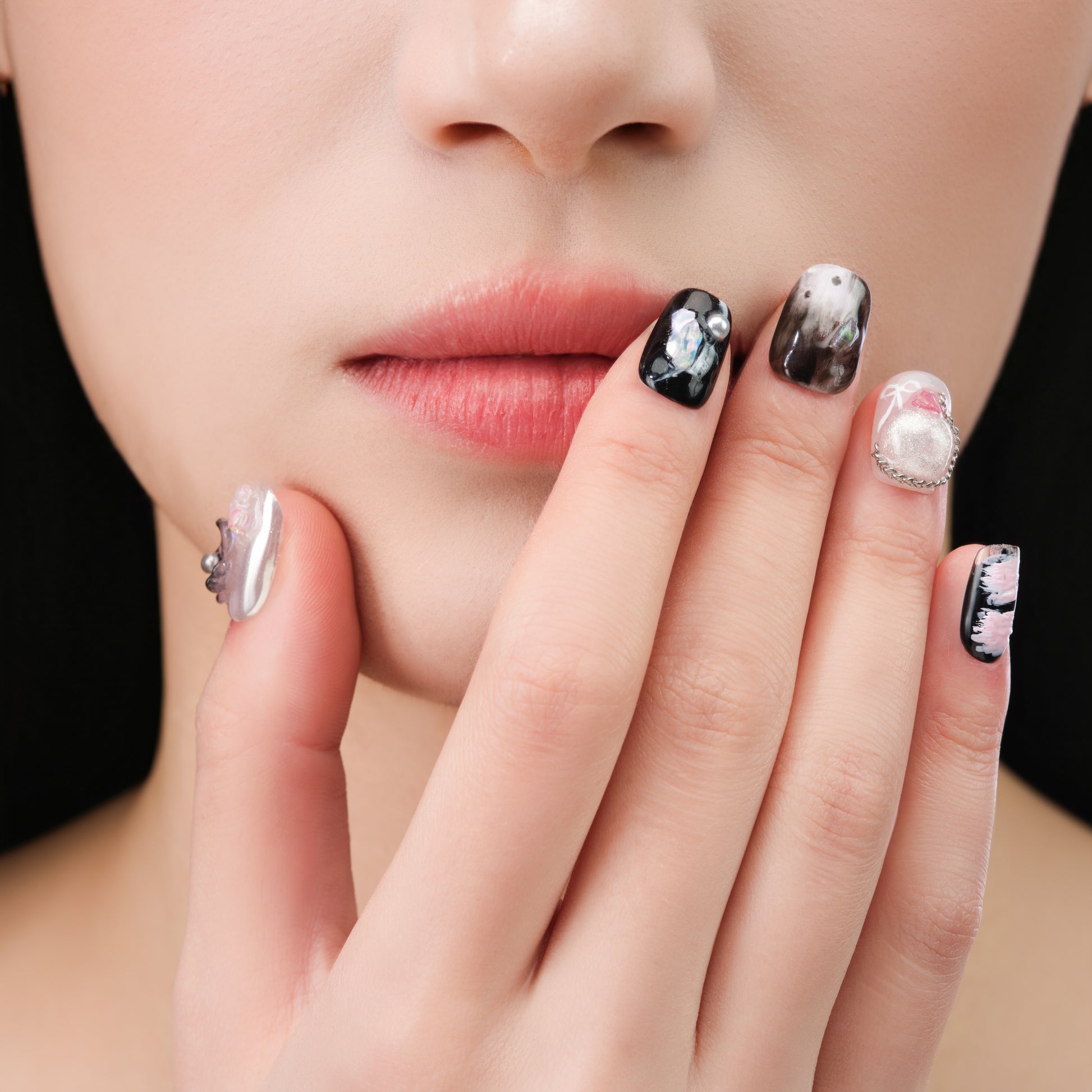 Floral Satin Glow - Emily’s Nail