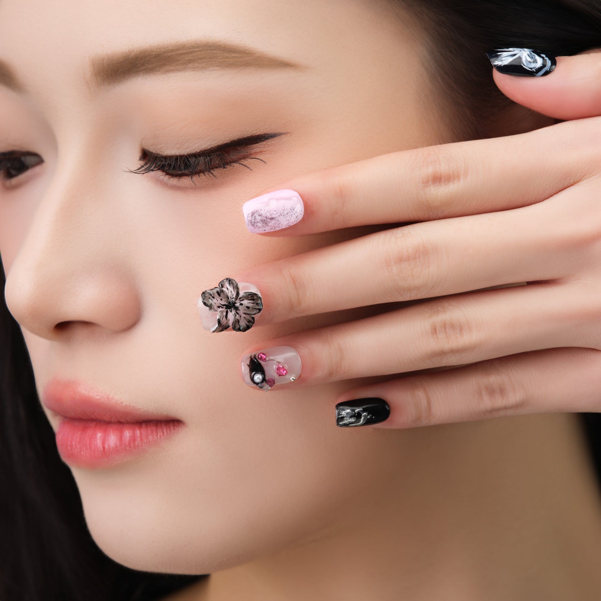 Floral Satin Glow - Emily’s Nail