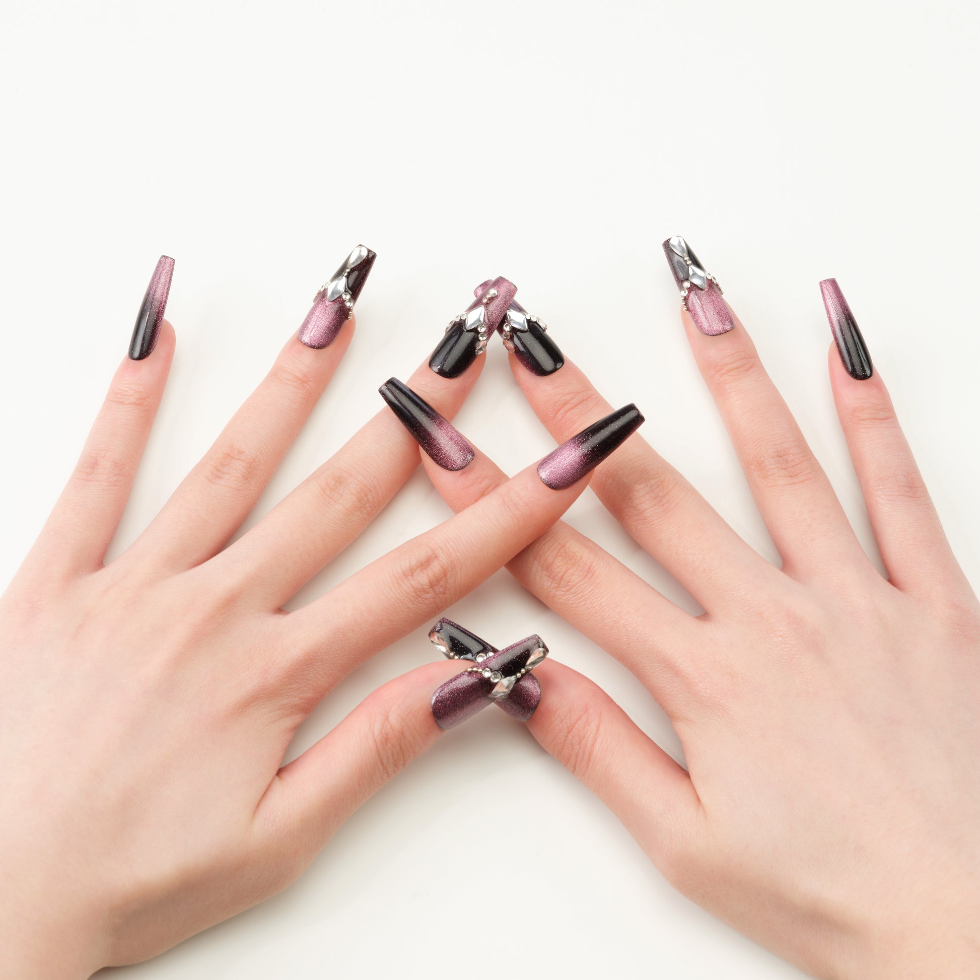 Crimson Diamond Veil - Emily’s Nail