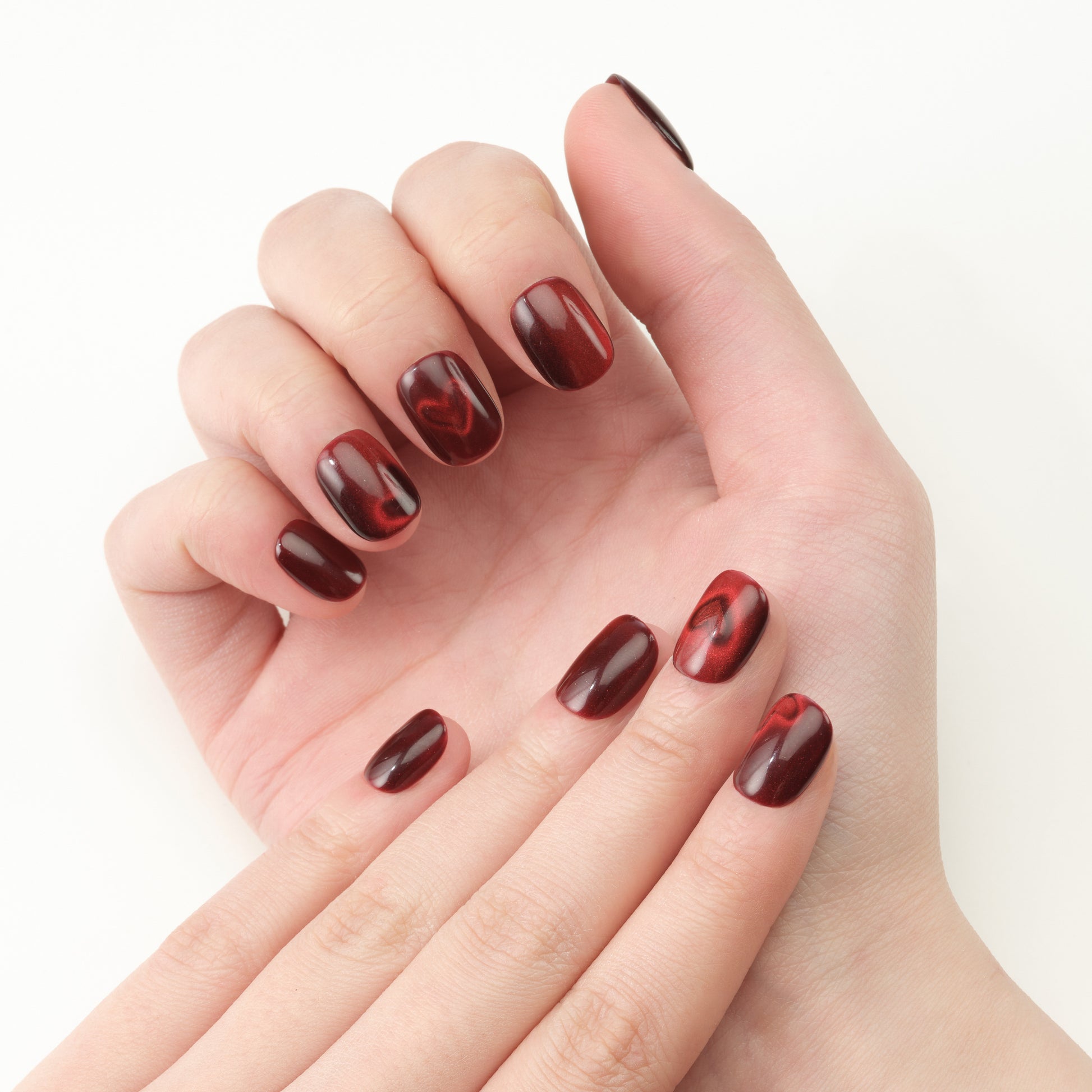 Crimson Glow Heart - Emily’s Nail