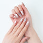 Golden Heart Glow (long) - Emily’s Nail