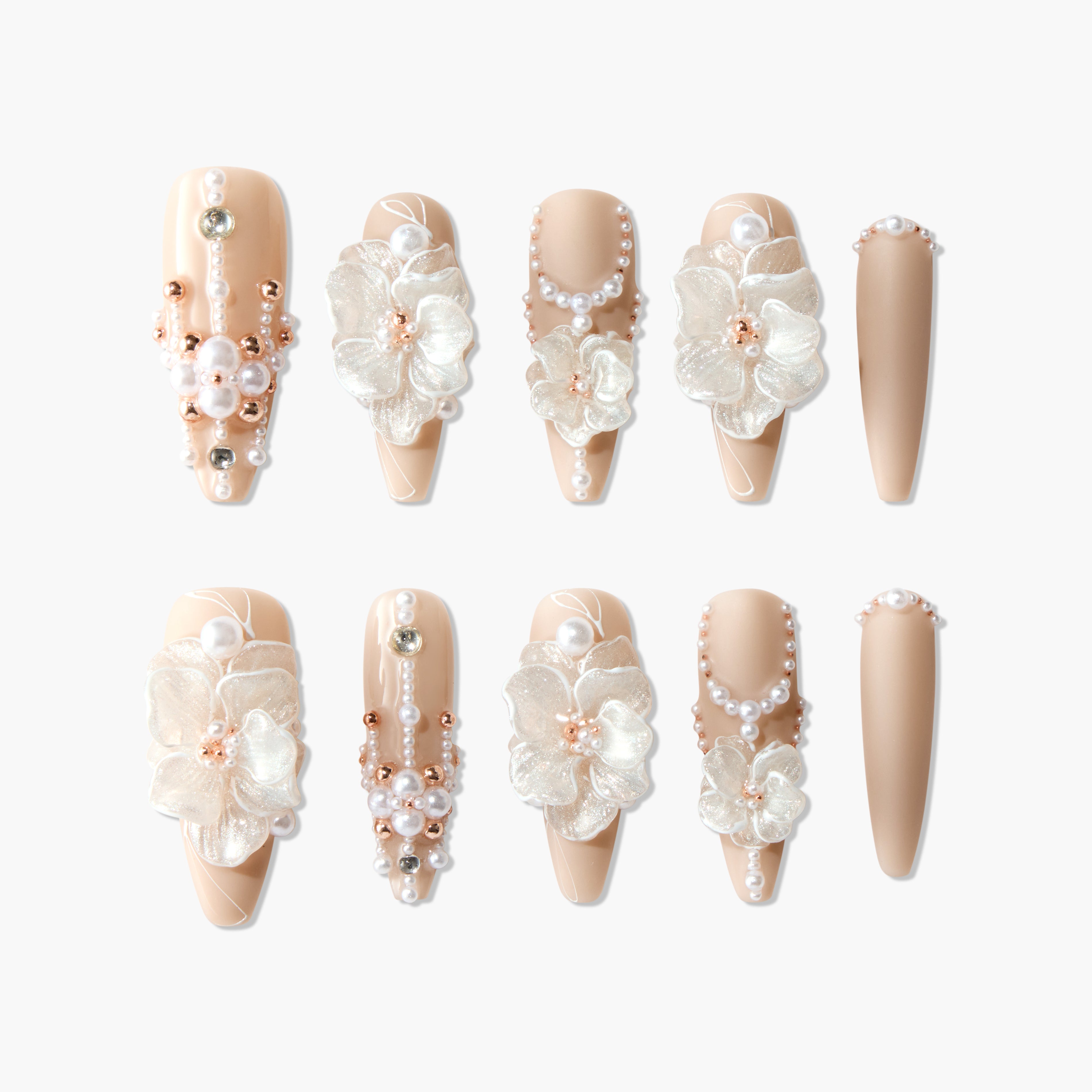 Pearl Floral Decorative - Emily’s Nail