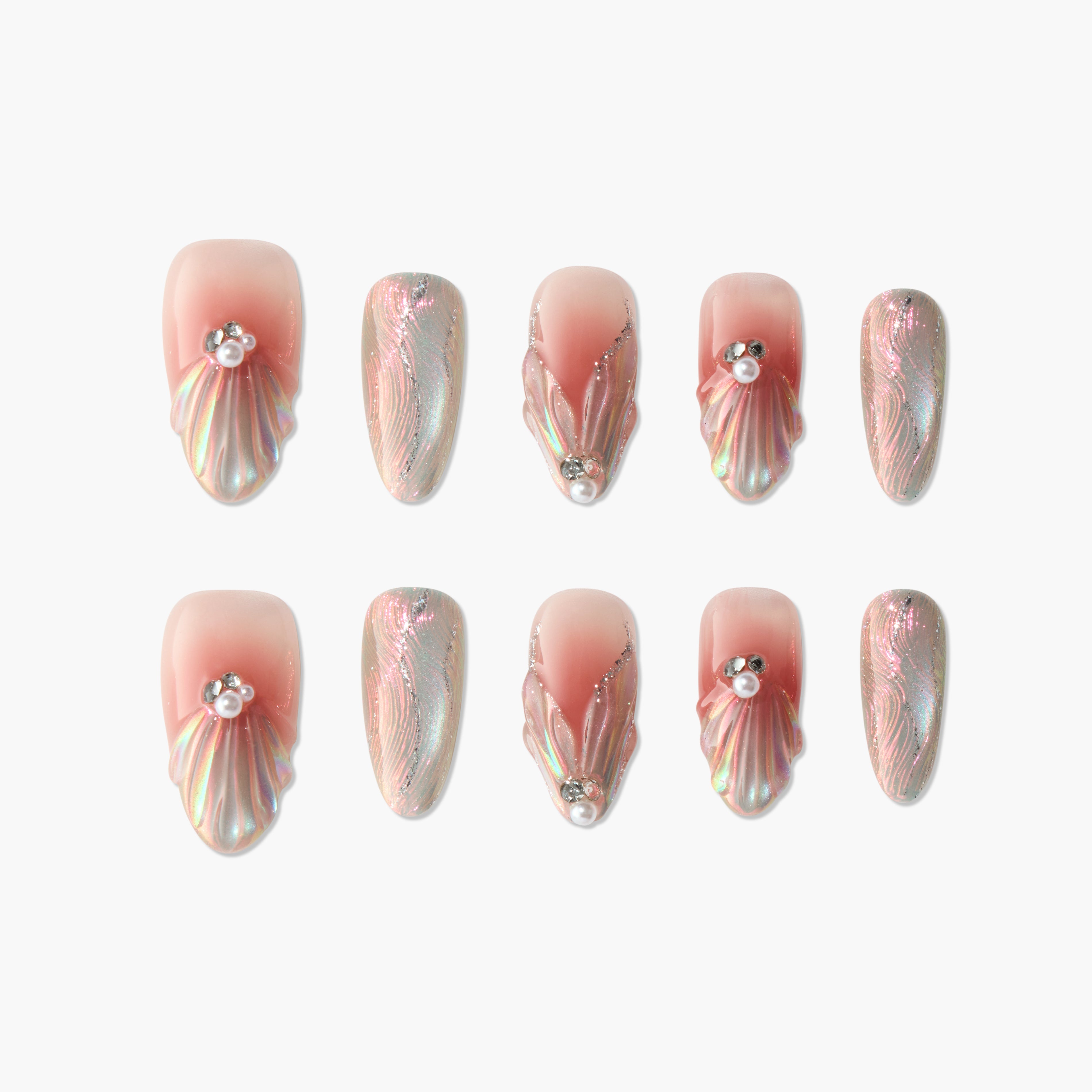 Iridescent Shell Glow - Emily’s Nail