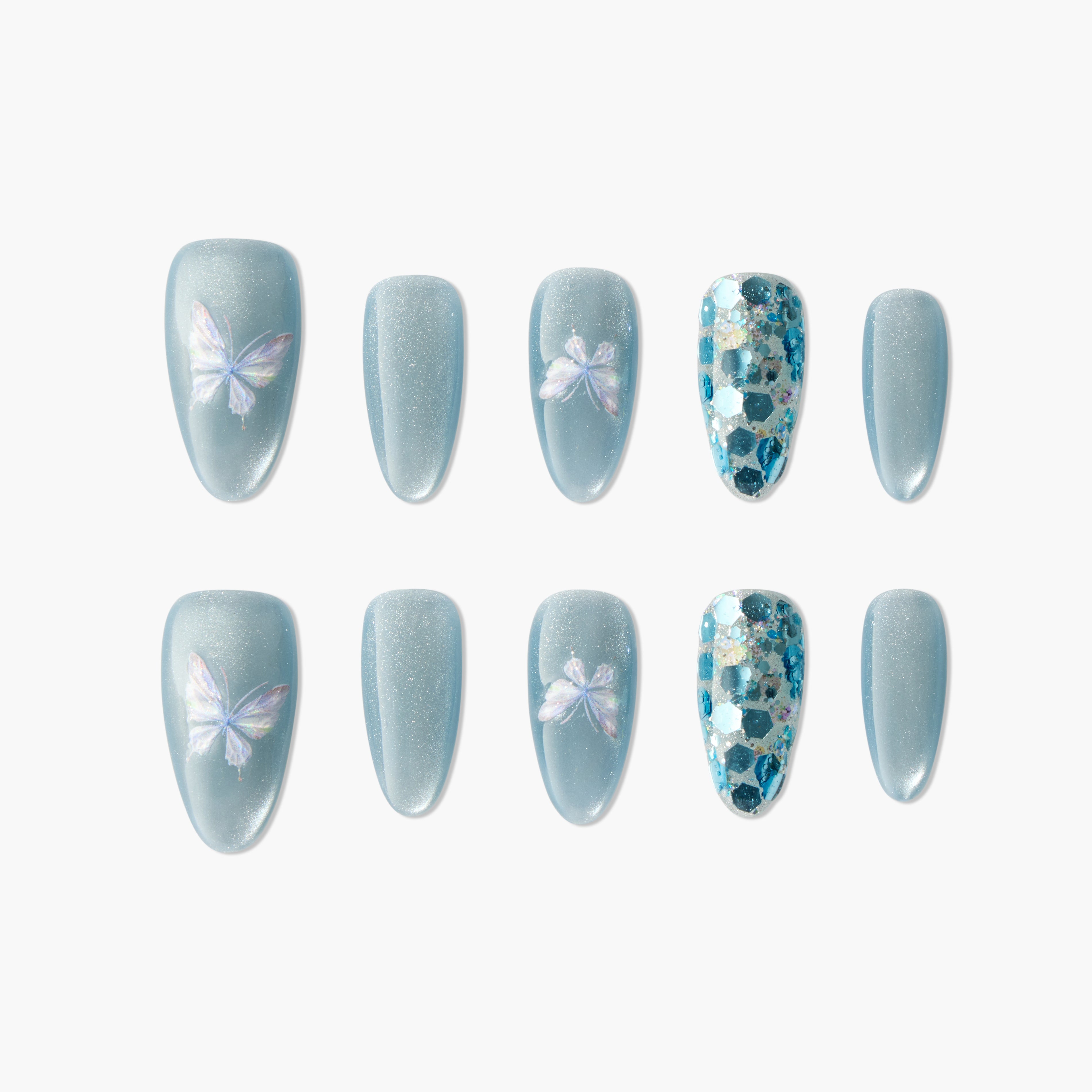Dancing Butterfly on Ice - Emily’s Nail