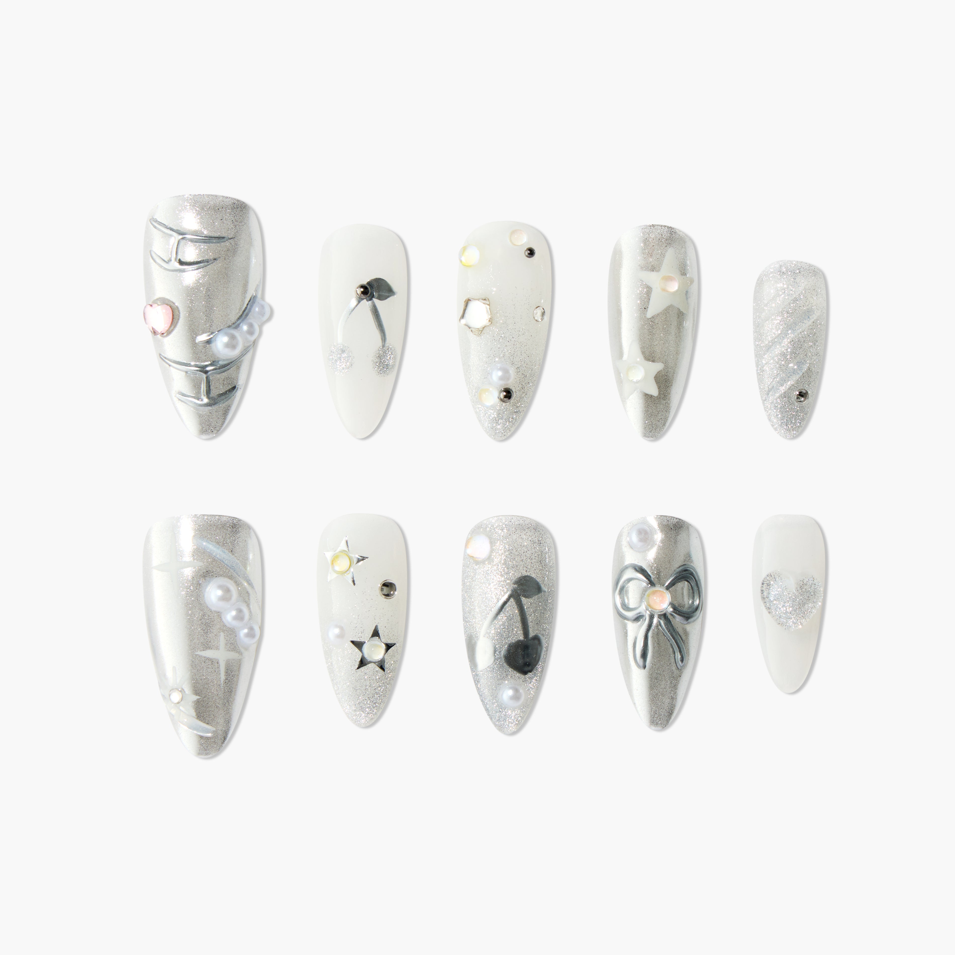 Stellar Silver Glow - Emily’s Nail