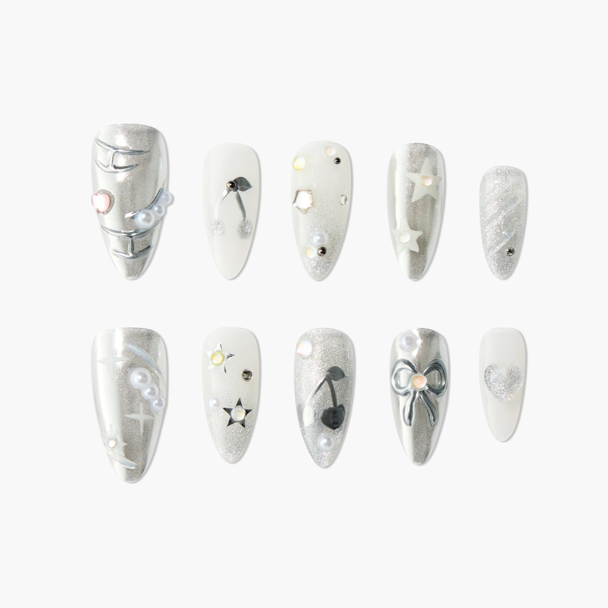 Stellar Silver Glow - Emily’s Nail