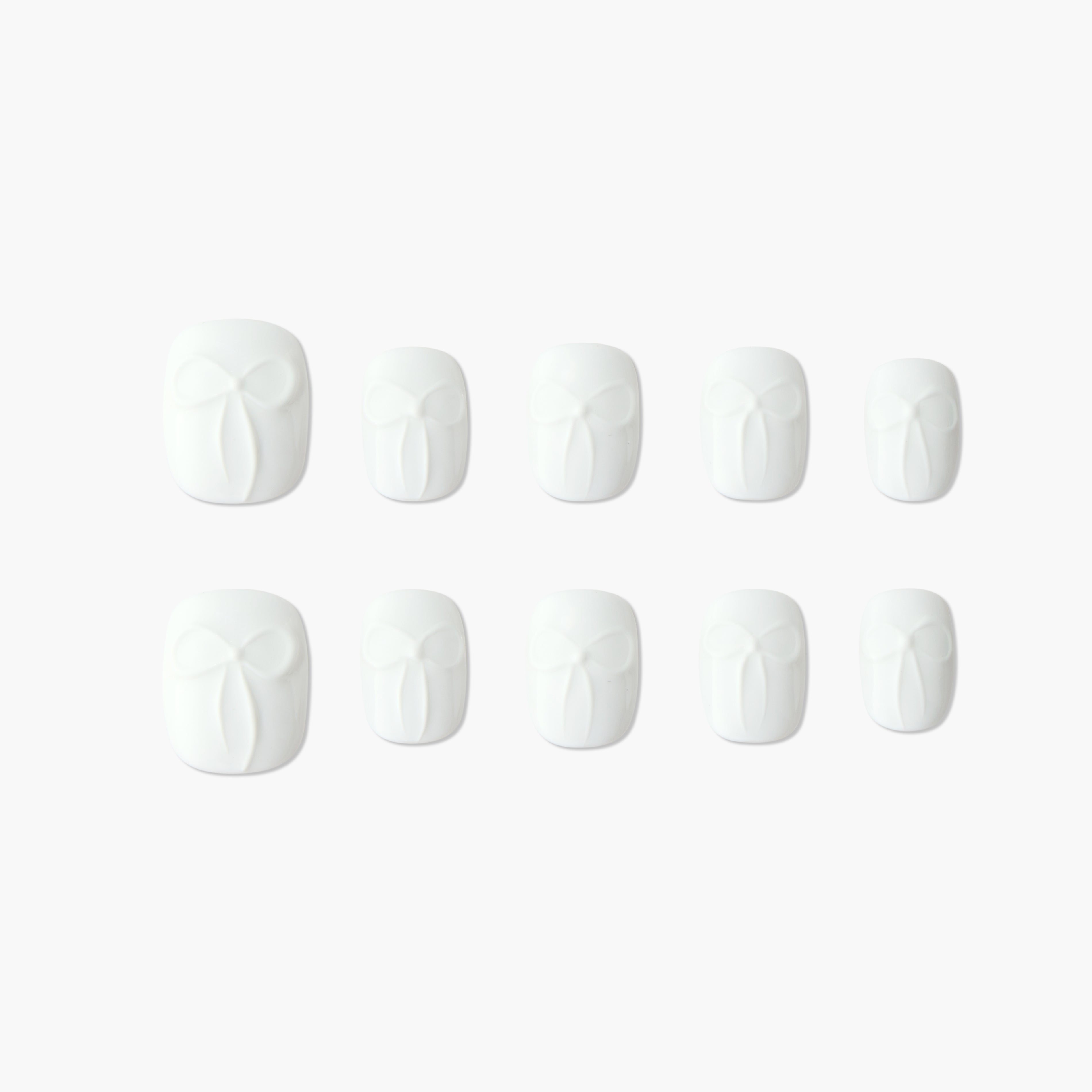 Pure White Bow - Emily’s Nail