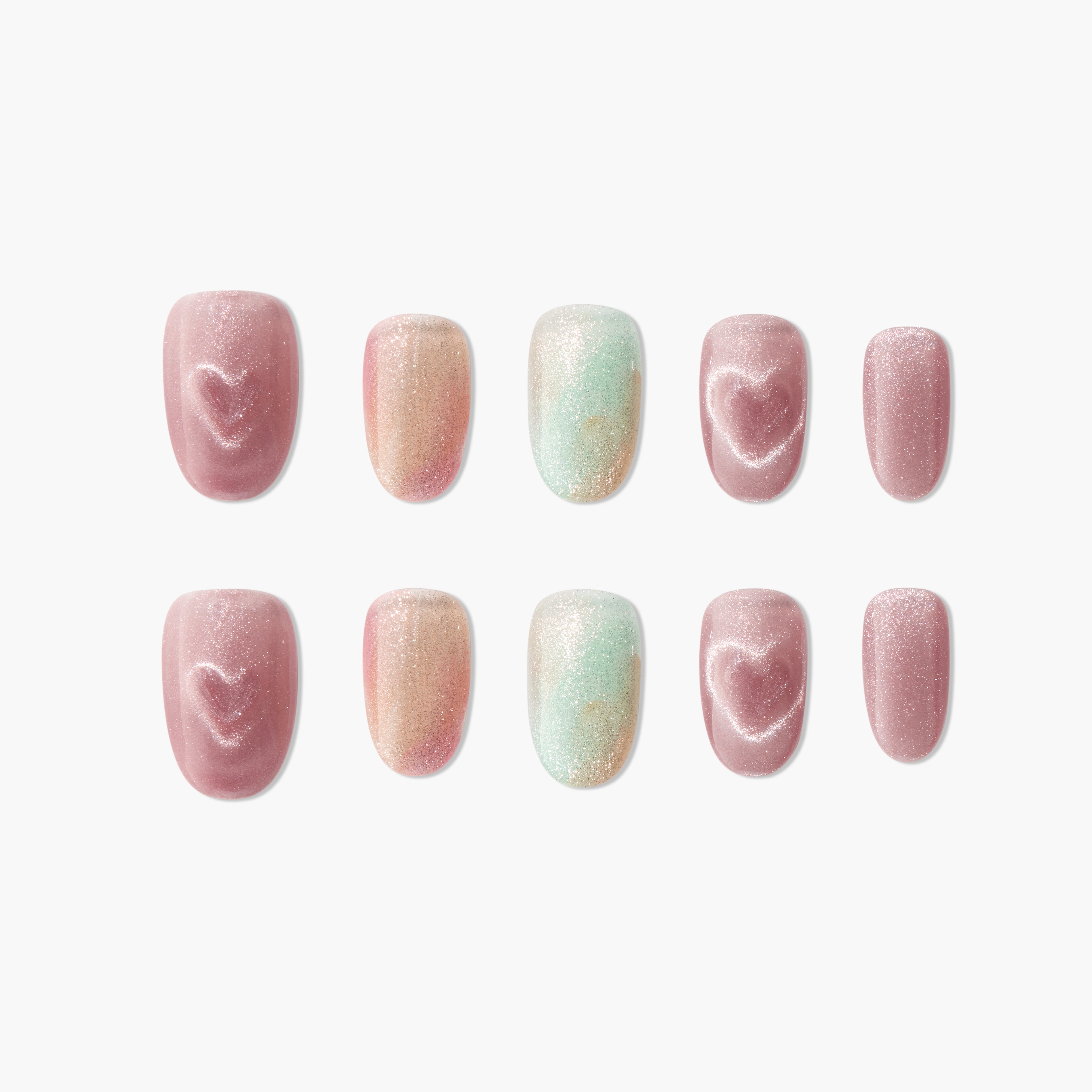 Iridescent Heart Whisper - Emily’s Nail