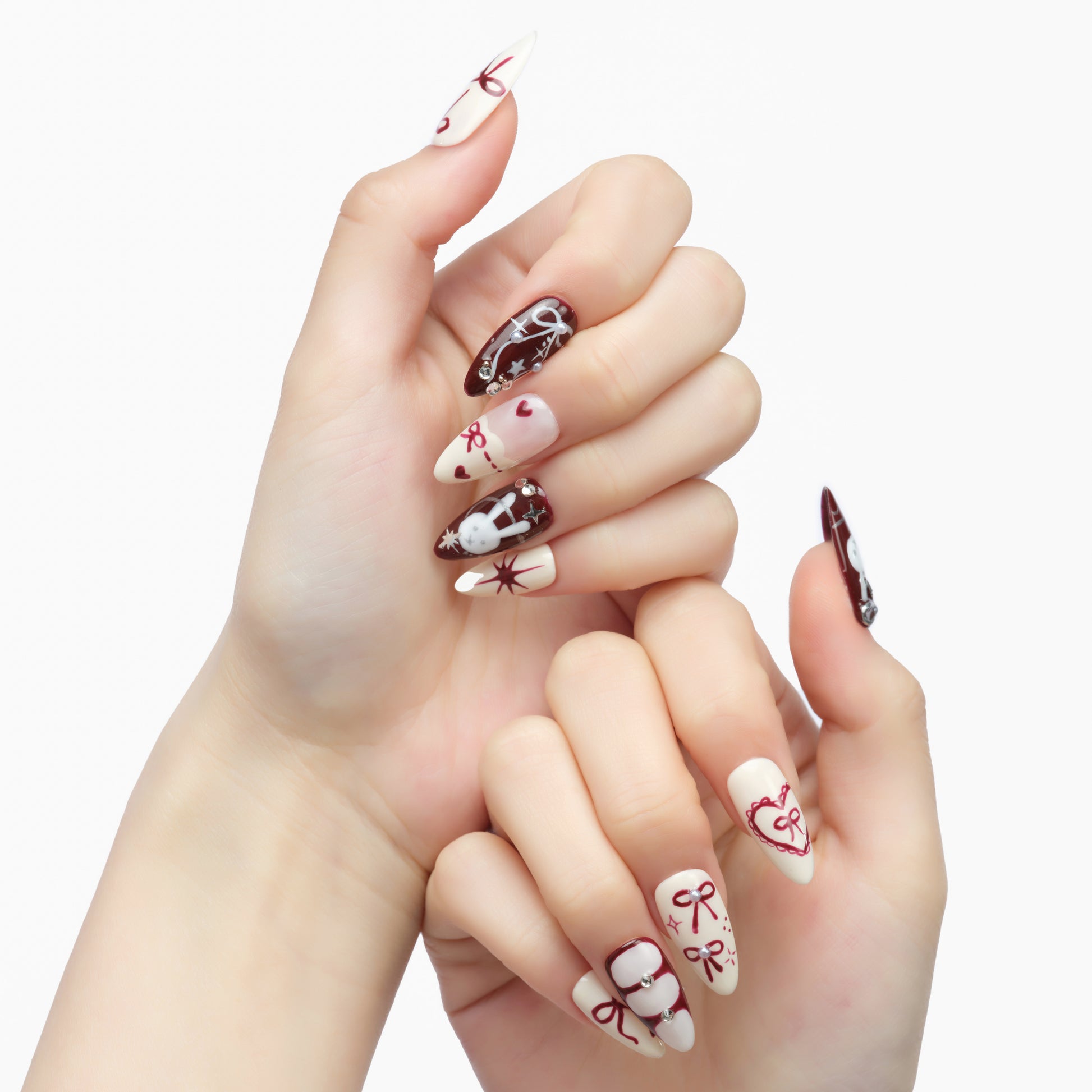 Ribbon Bunny Charm - Emily's Nail