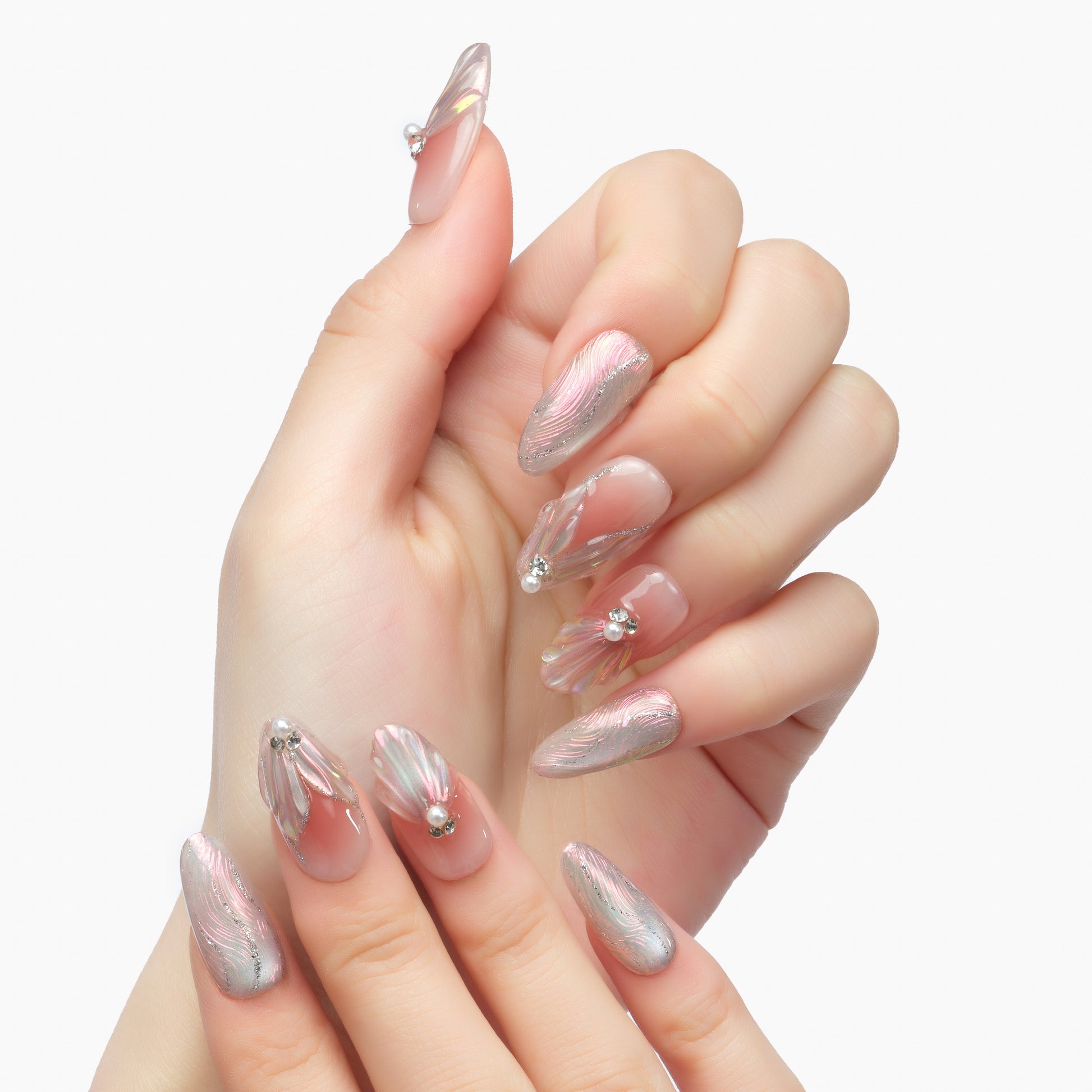 Iridescent Shell Glow - Emily's Nail