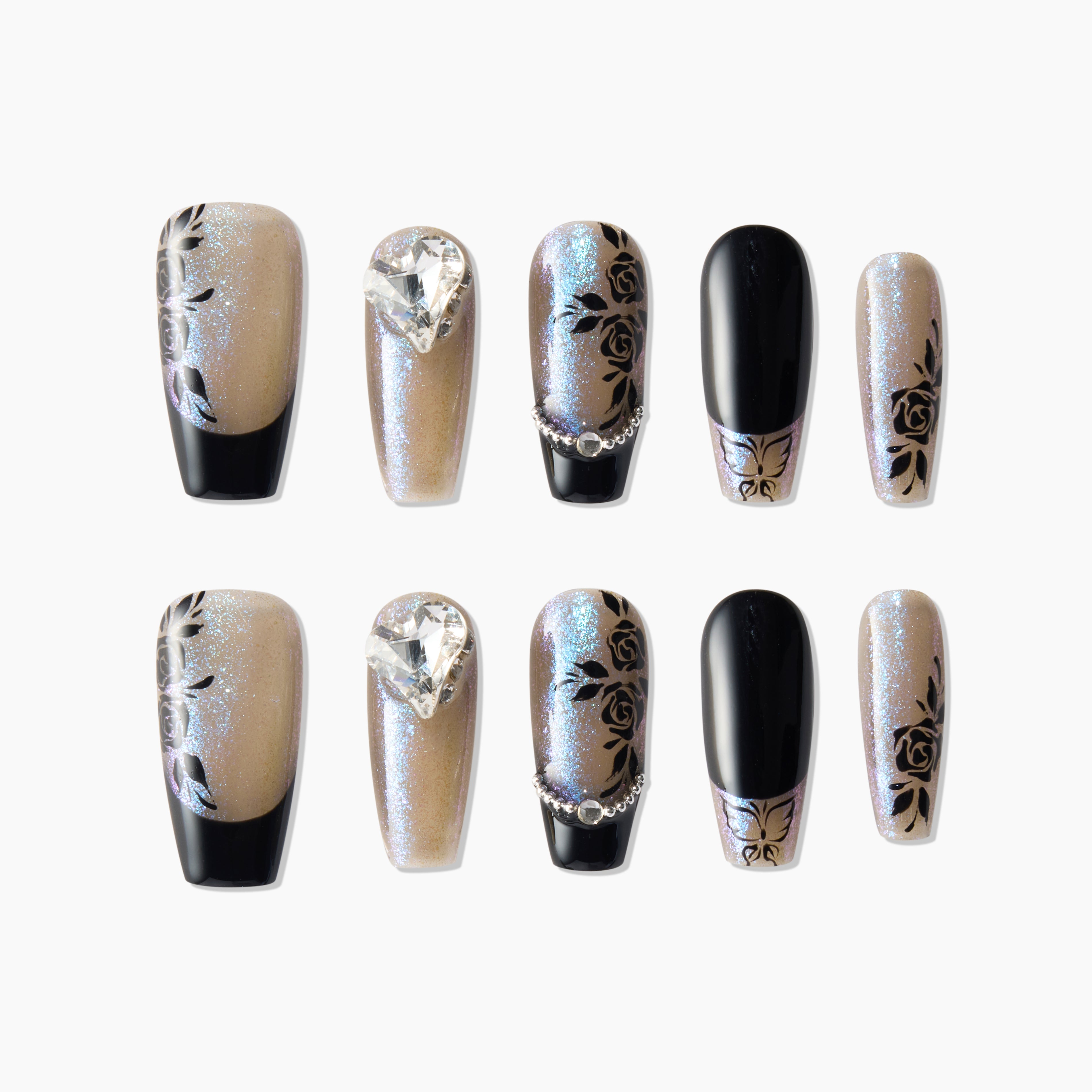 Black Gold Roses - Emily’s Nail