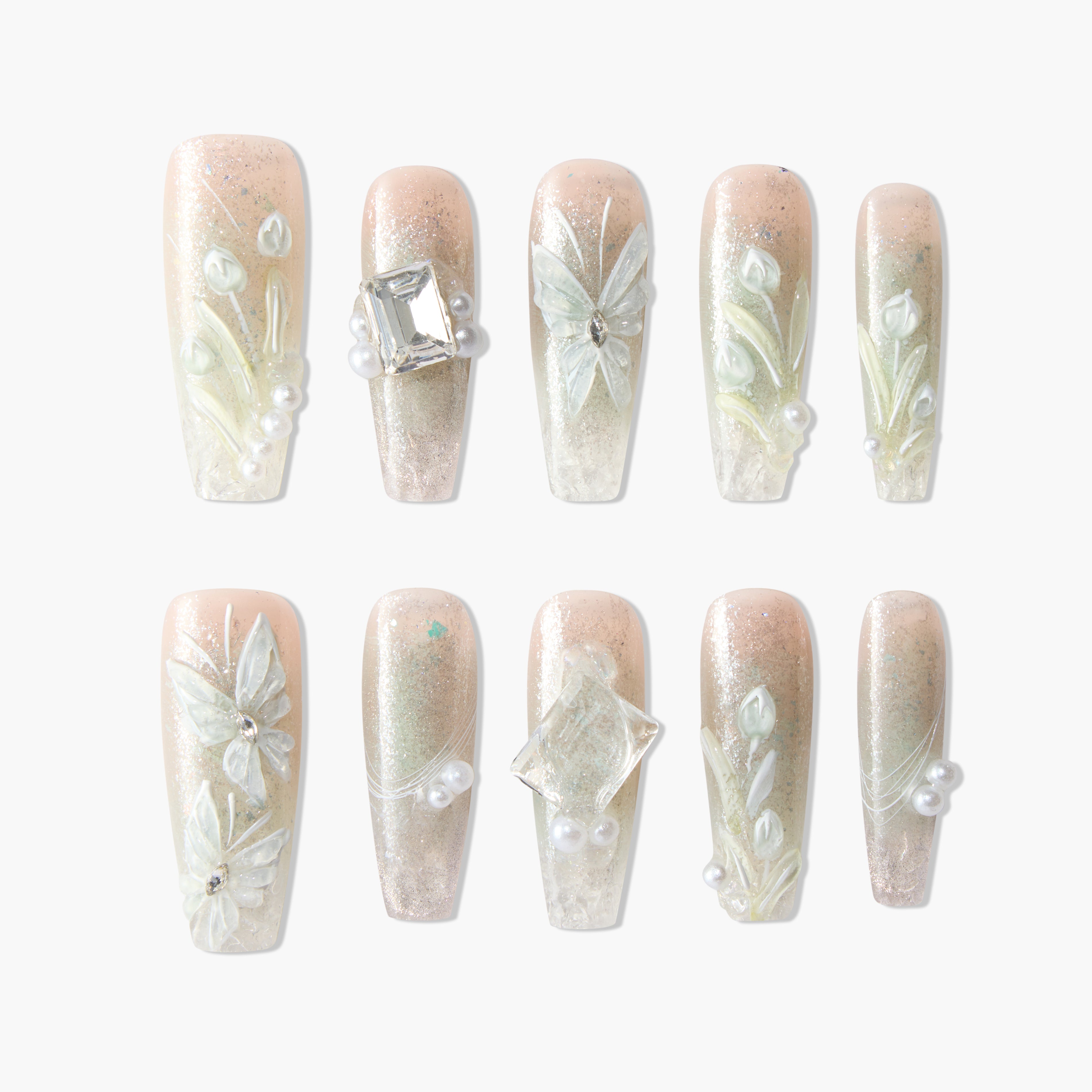 Butterfly Dew (long) - Emily’s Nail