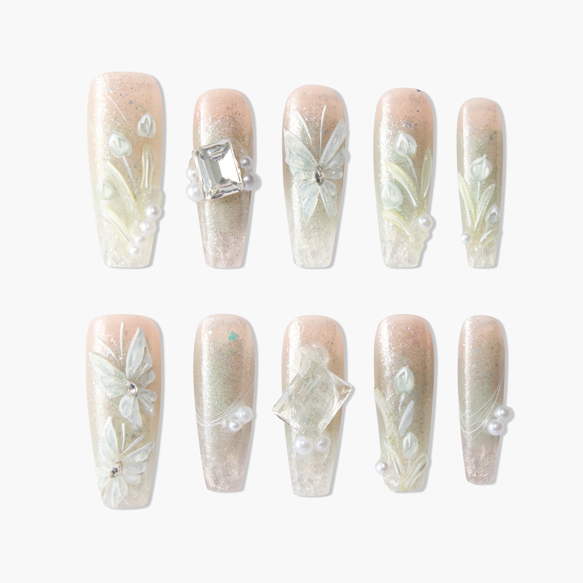 Butterfly Dew (long) - Emily’s Nail