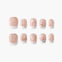 Romantic French Sparkle (short) - Emily’s Nail
